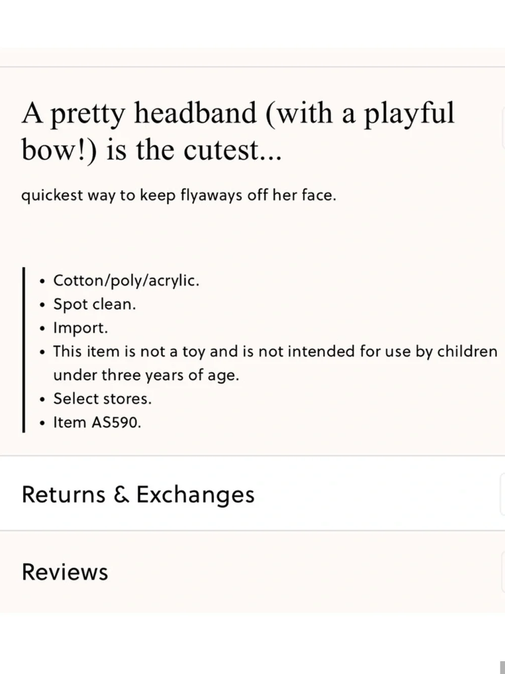 Crewcuts lavender grosgrain bow headband